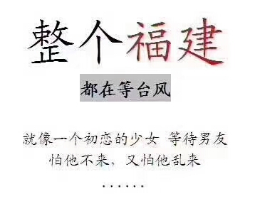 聽(tīng)說(shuō)福建的少女們都像等待男友一樣等待臺(tái)風(fēng)的到來(lái)